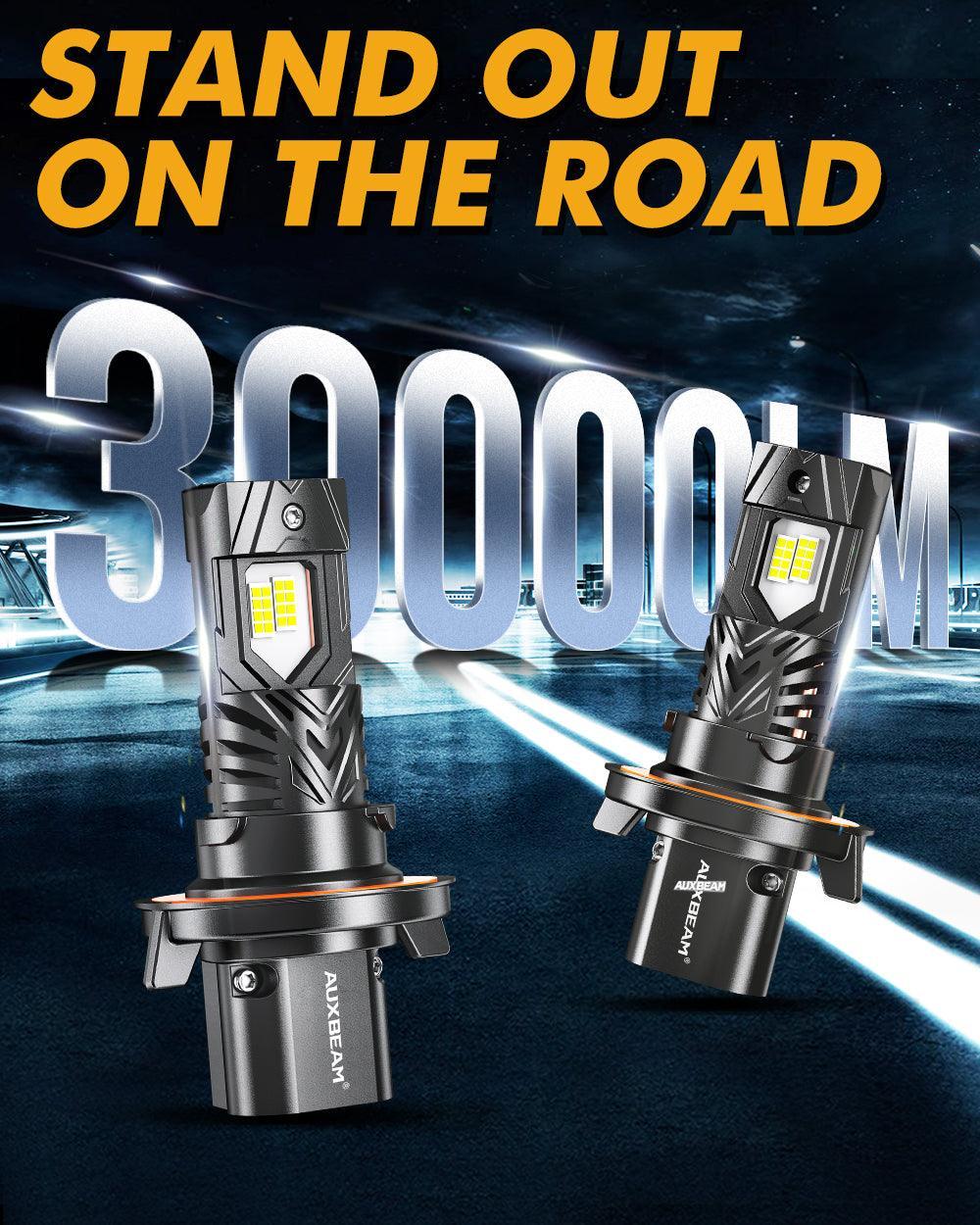 Auxbeam H13/9008 LED Headlight Bulbs Q40 Series Ultra- 120W 2 Bulbs