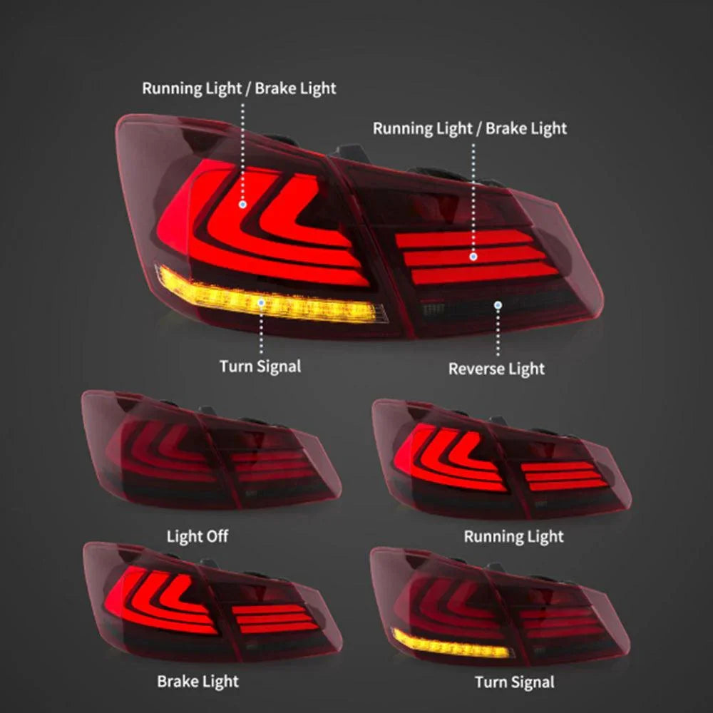 Vland LED Tail Light Assembly for 2013-2017 Honda Accord 9th Gen Sedan