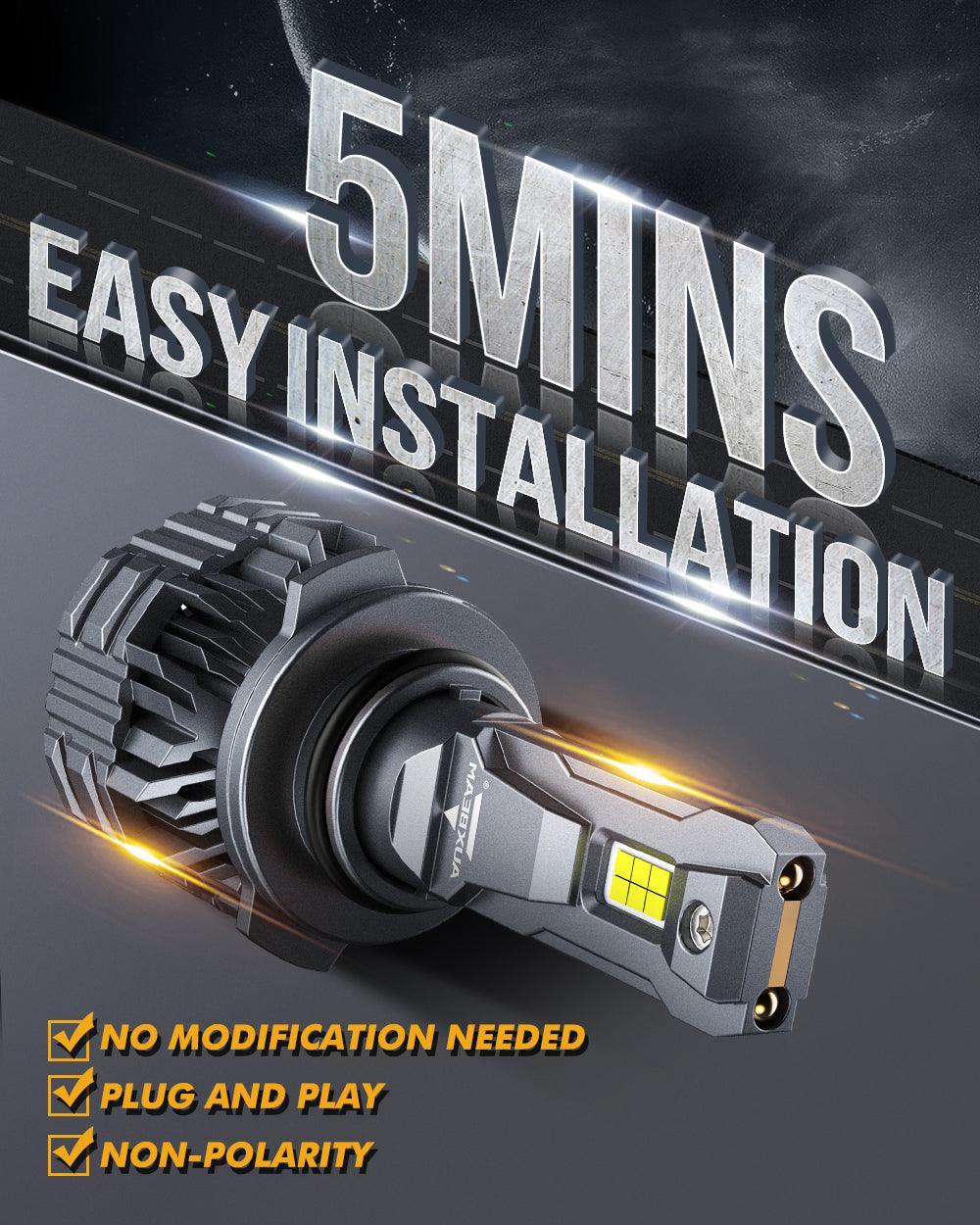 Auxbeam 9006 LED Headlight Bulbs 110W F22 Series 2 Bulbs