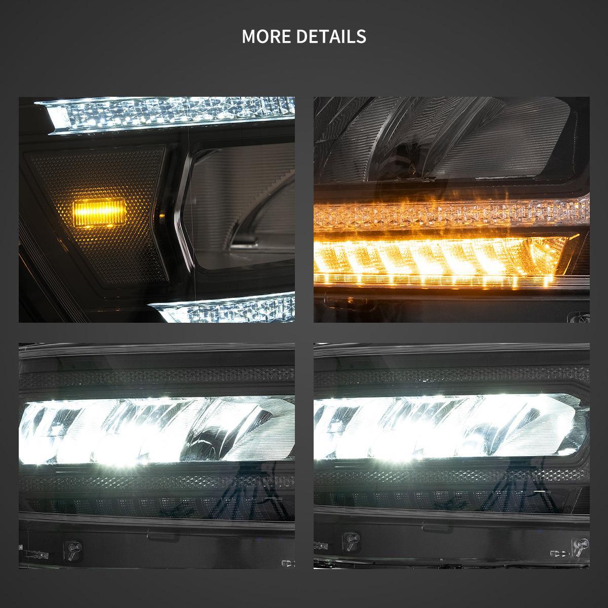 Vland LED Headlight Reflection for 2019-2023 Dodge Ram 1500 5th Gen (DT)