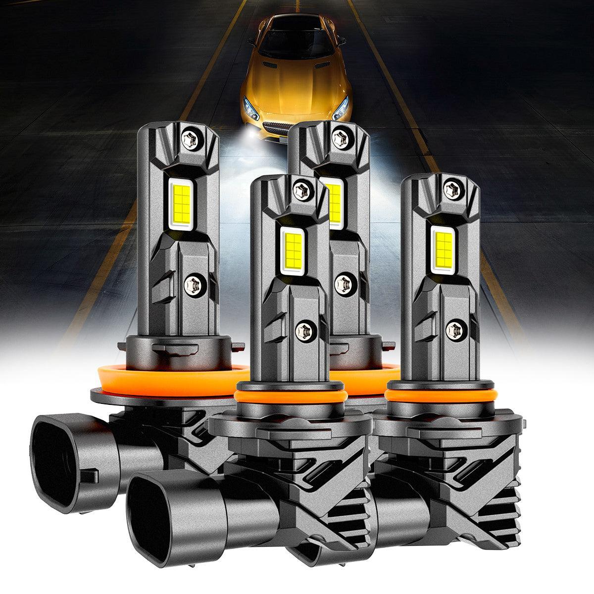 Auxbeam Fanless & Wireless Q15 Series 60W LED Headlight Bulbs/Fog Lights