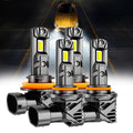 Auxbeam 9005+H11 LED Headlight Bulbs/Fog Lights Q15 Series Fanless&Wireless 60W