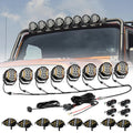 V-ULTRA Series 6/8 Pcs 5 Inch 172W LED Side Shooter Amber DRL with Power Harness
