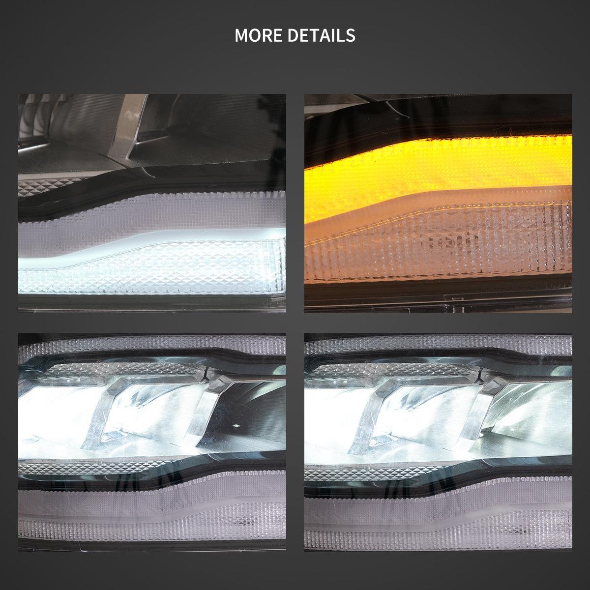 Vland LED Headlight Assembly for 2009-2018 Dodge Ram 4th Gen 1500 2500 3500