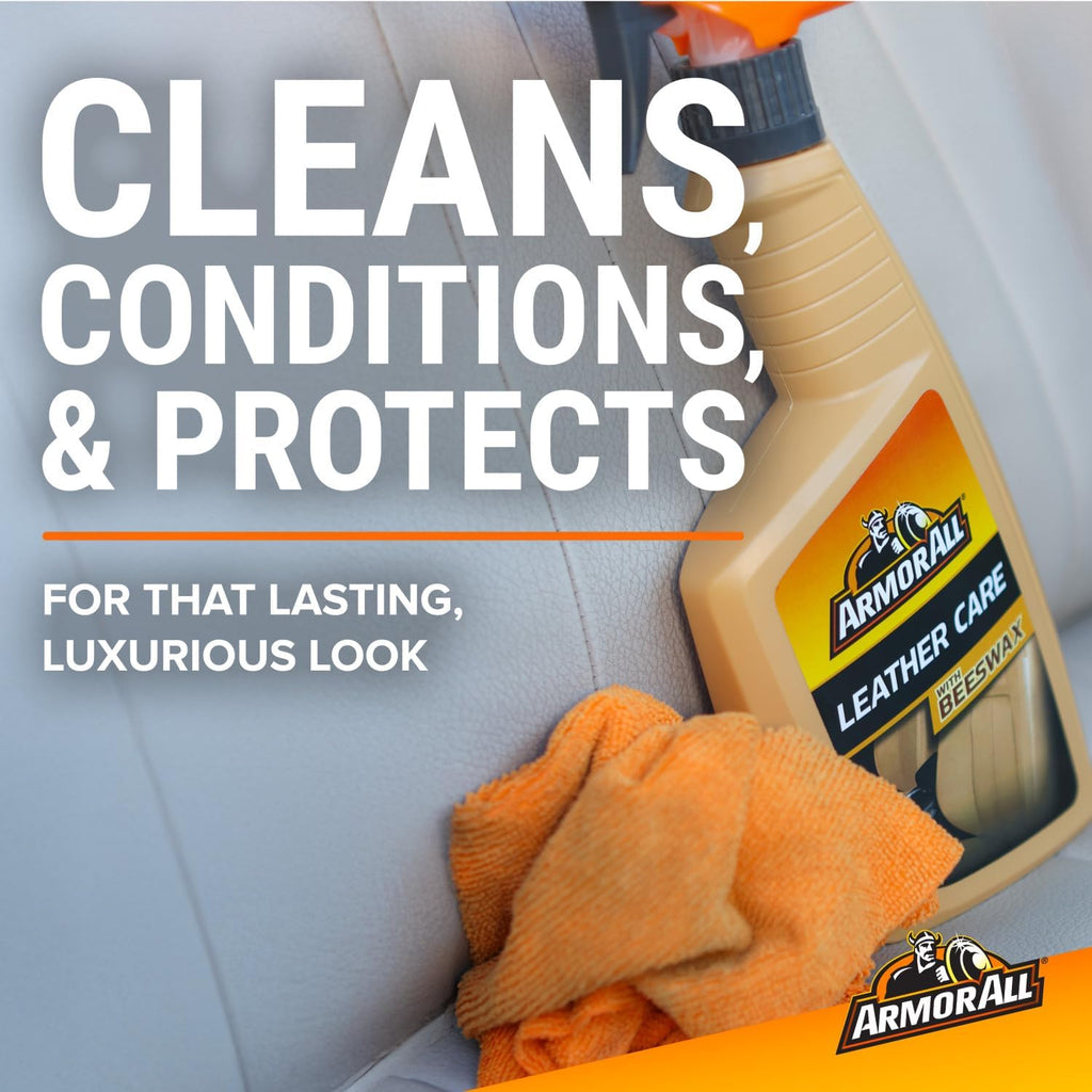 Armor All Leather Care Spray with Real Beeswax - Cleaner, Conditioner & Protectant (16 fl oz)
