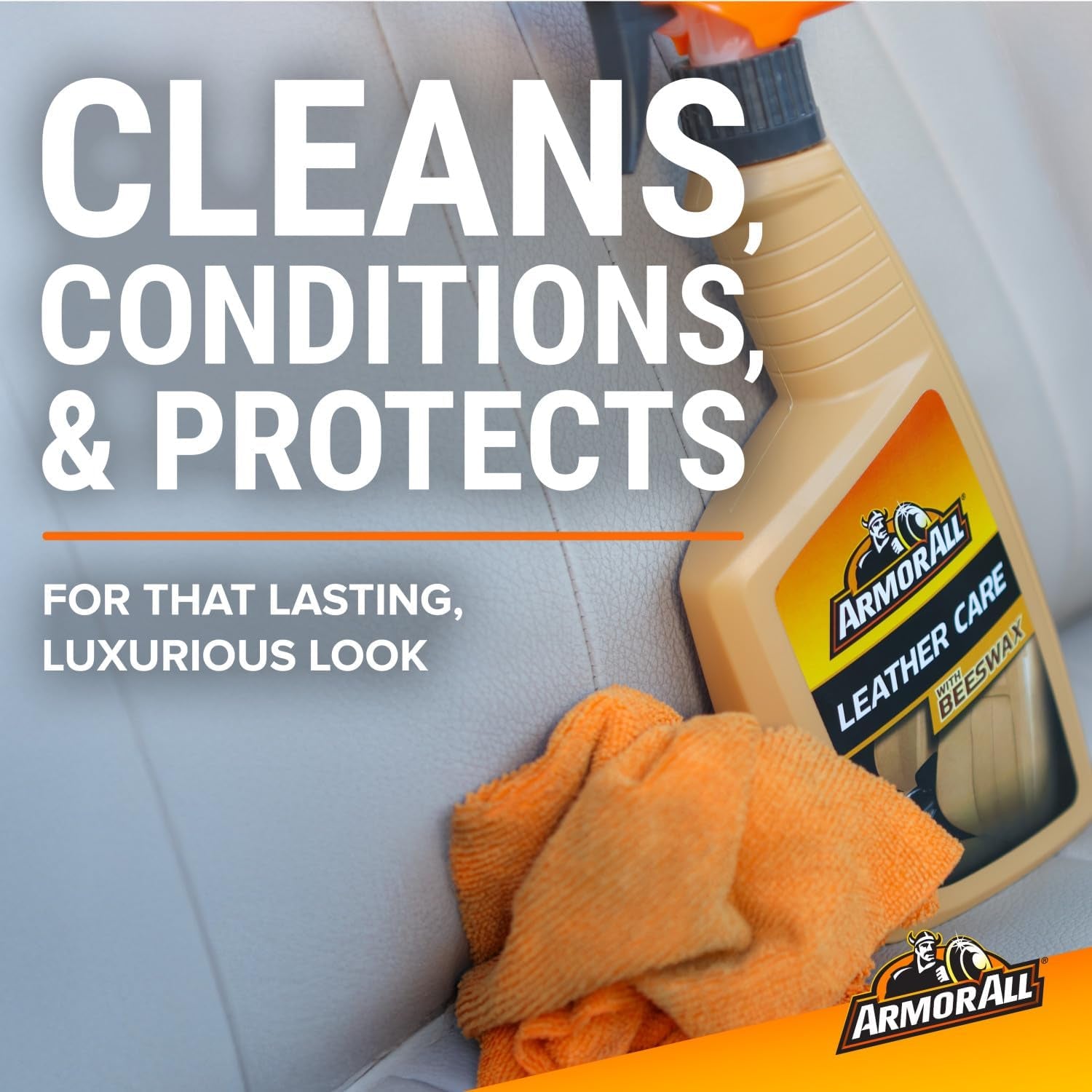 Armor All Leather Care Spray with Real Beeswax - Cleaner, Conditioner & Protectant (16 fl oz)