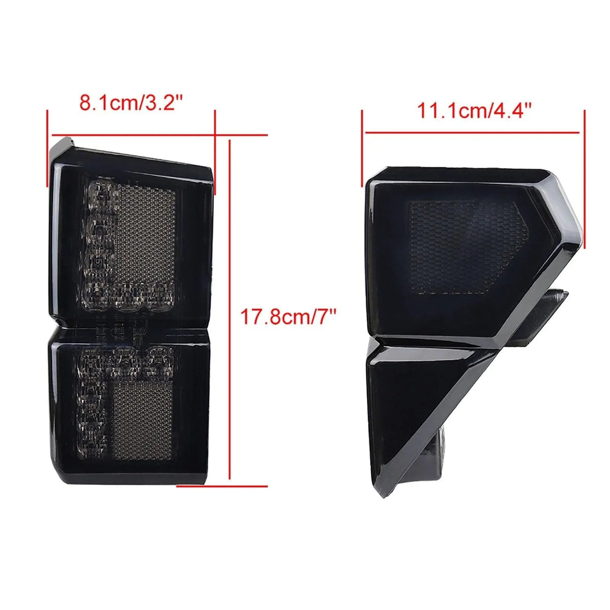 Auxbeam Smoked LED Tail Lights Rear for Polaris Ranger 1000 Models 2018-2022