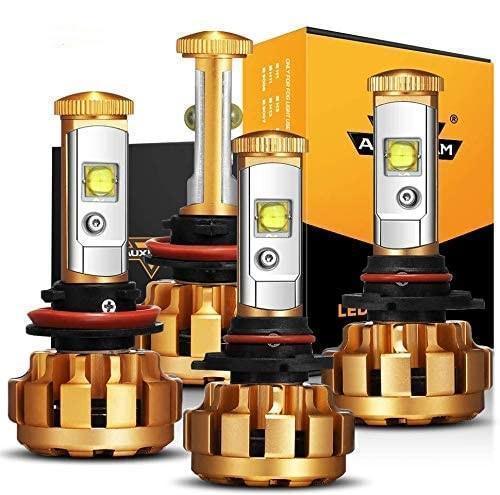 Auxbeam F-16 Series LED light Bulbs 12000LM 60W 6000K White Light
