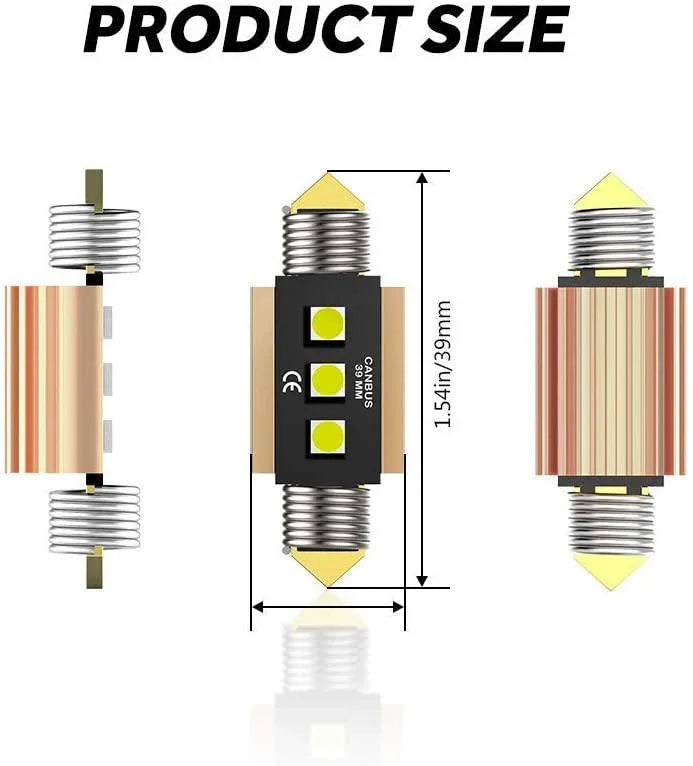 Auxbeam LED Festoon Canbus For Interior Dome Map License Plate Bulbs