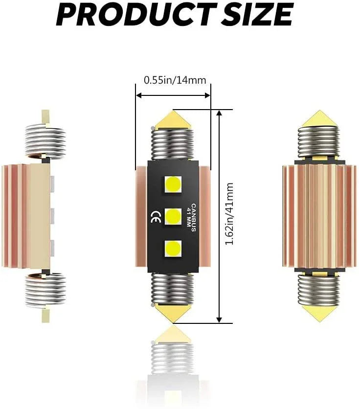 Auxbeam LED Festoon Canbus For Interior Dome Map License Plate Bulbs