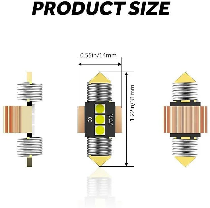 Auxbeam LED Festoon Canbus For Interior Dome Map License Plate Bulbs