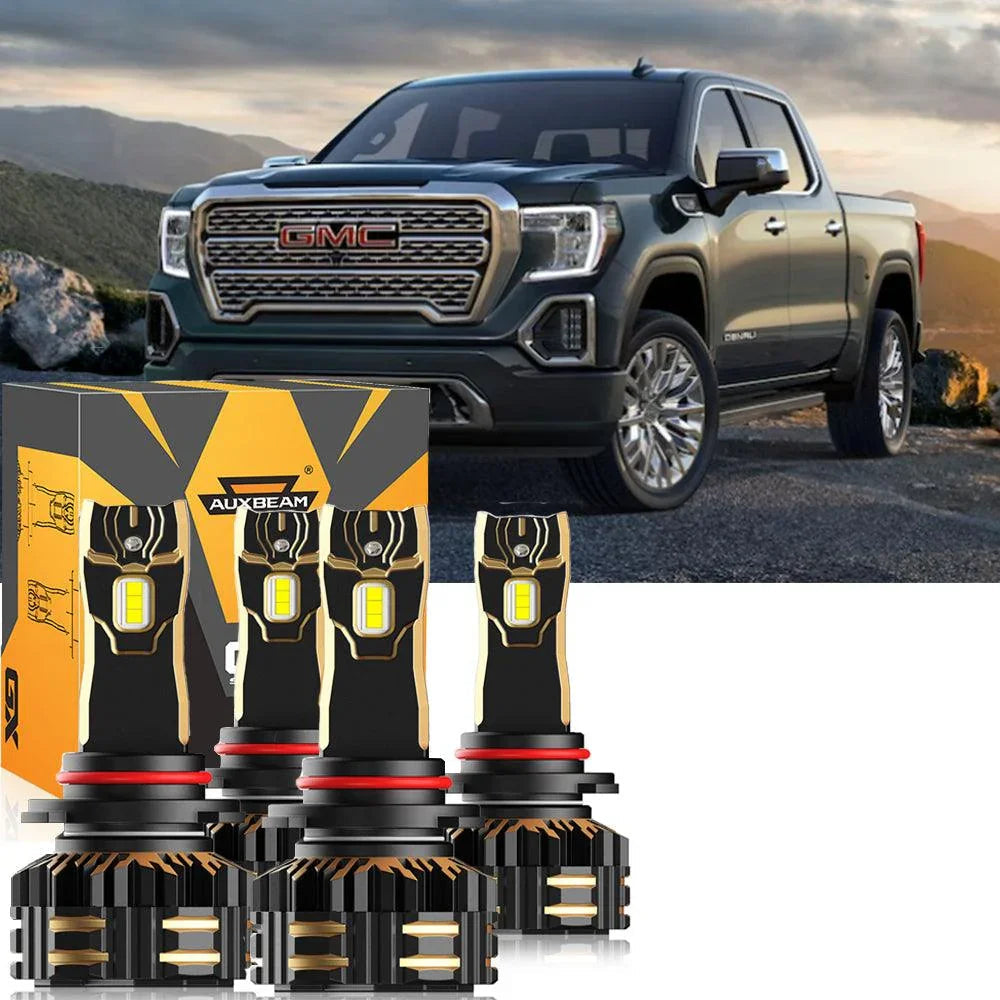 Auxbeam LED Headlight Bulbs Bundle for 2007 GMC Sierra 1500 Classic 9005