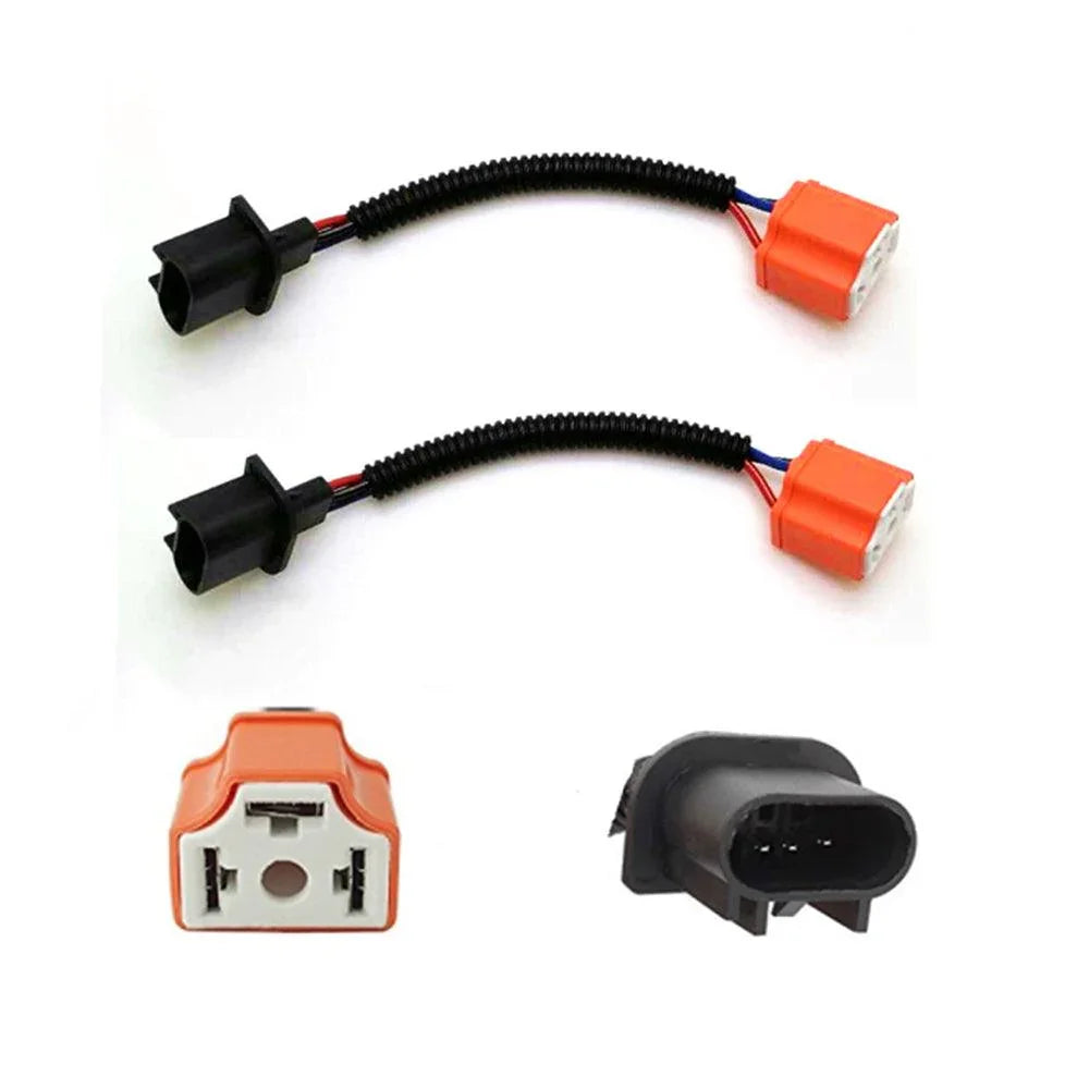 Auxbeam H13 Male to H4 Female Adapter Wiring Harness Connector Headlight
