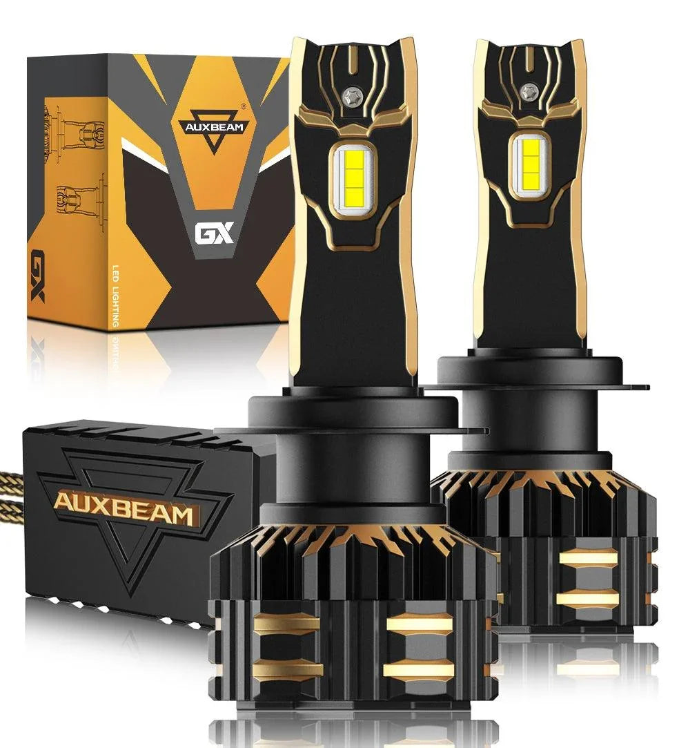 Auxbeam LED Headlight Bulbs Bundle for 2017 BMW 330i H7