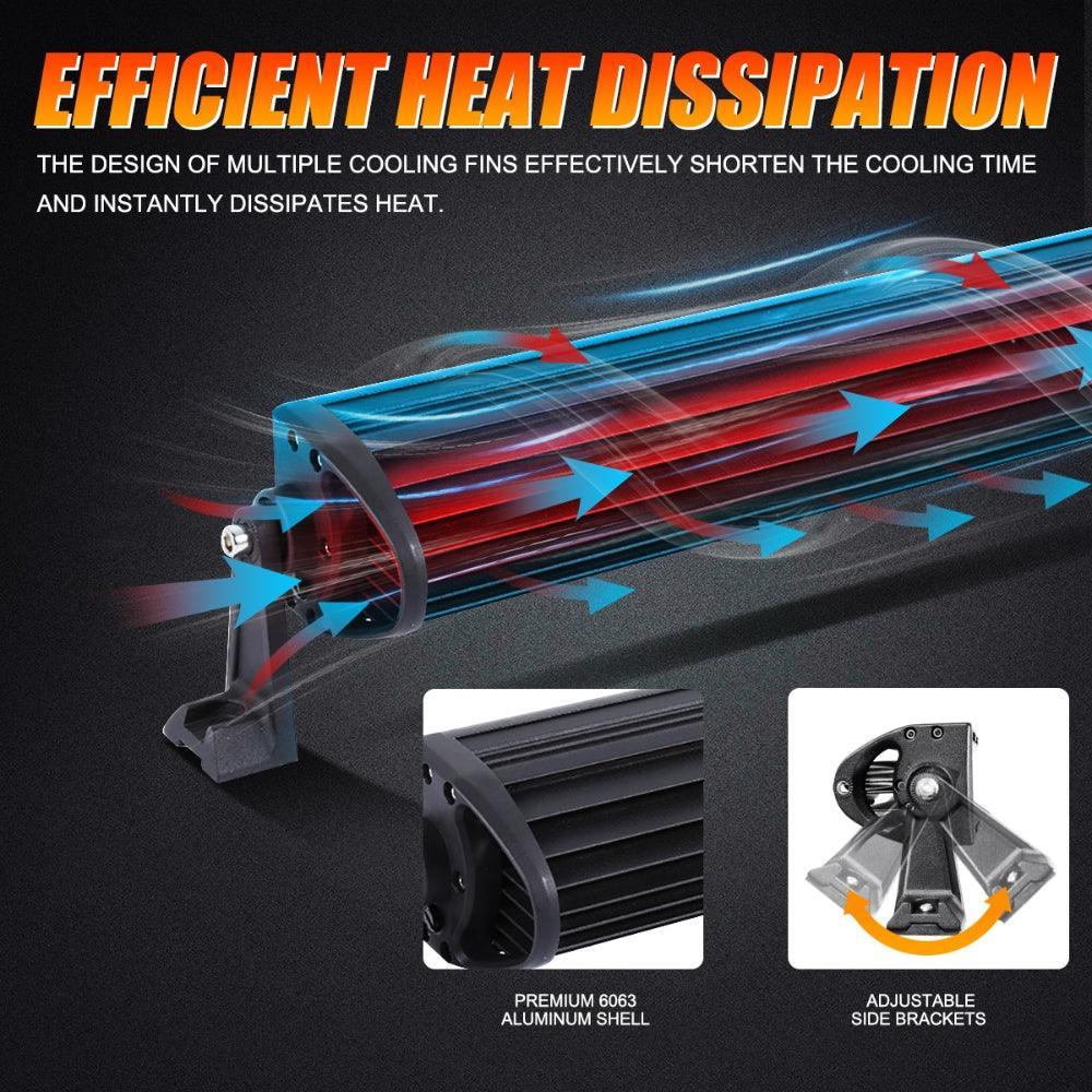Auxbeam 42 Inch 5D Series Straight LED Light Bar for Ford Bronco 2/4 Door 2021
