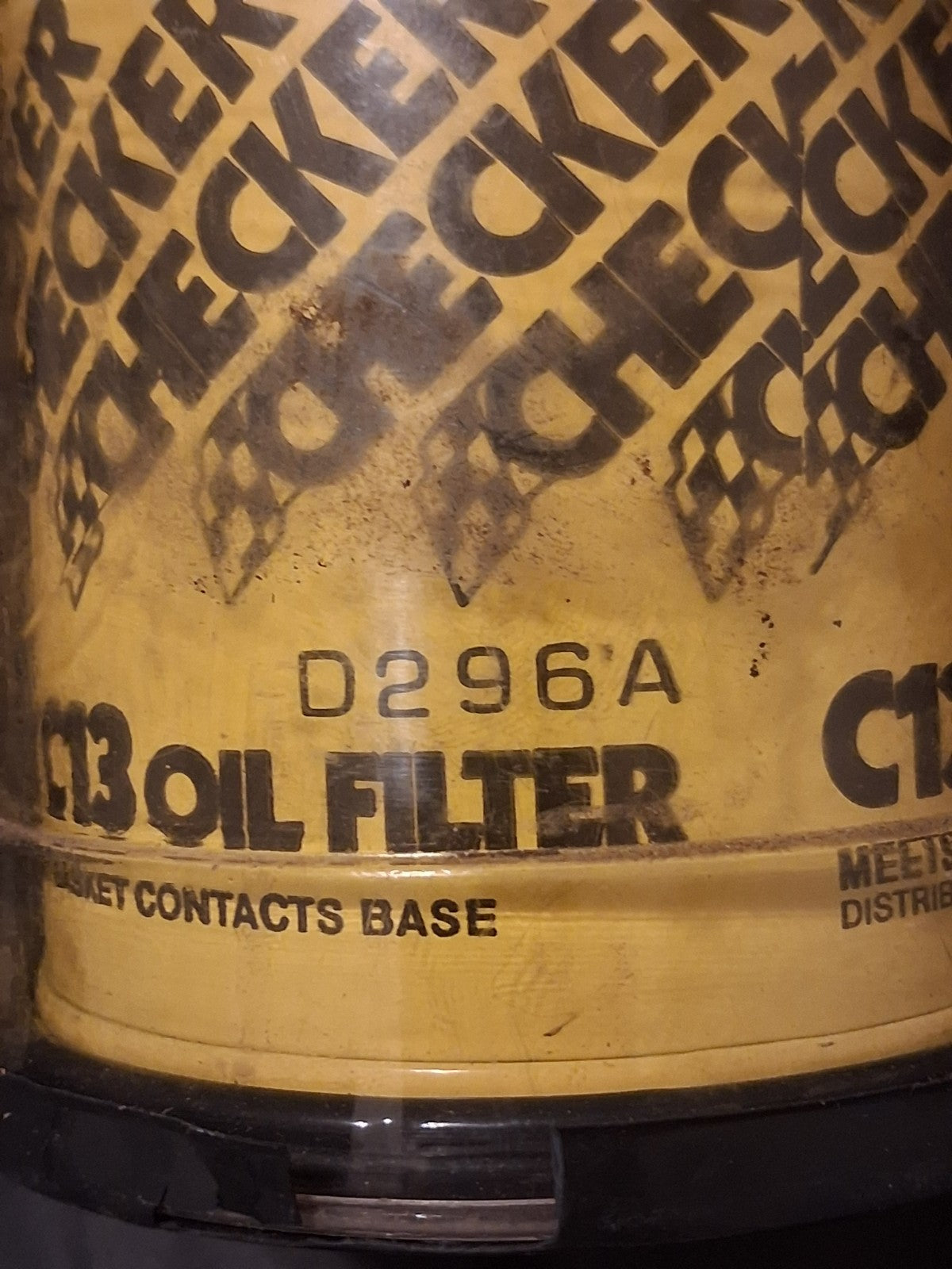 NOS Checker C13 Engine Oil Filter - Cross Ref FRAM PH1218 AC PF35 GM V8