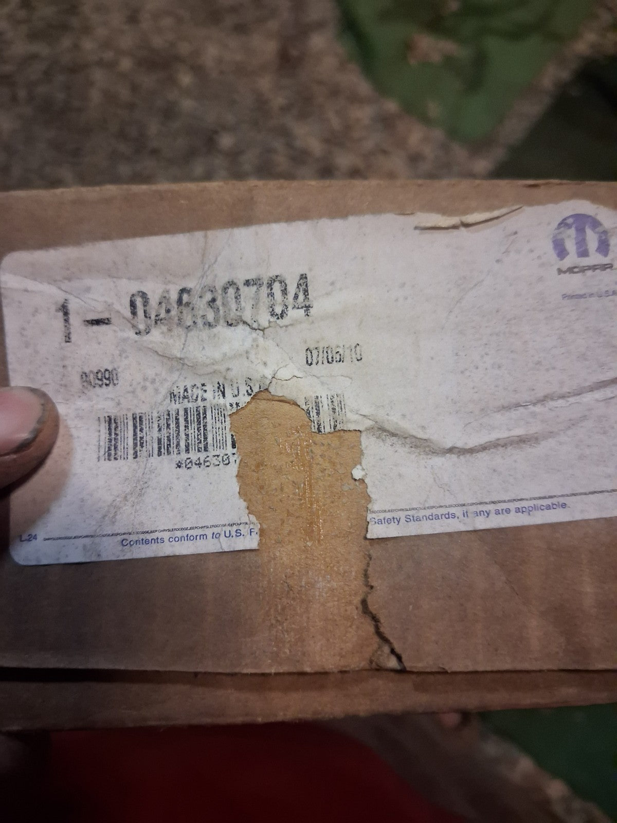 Genuine Mopar Rear Tail Body Finish Trim Panel Part # 04630704