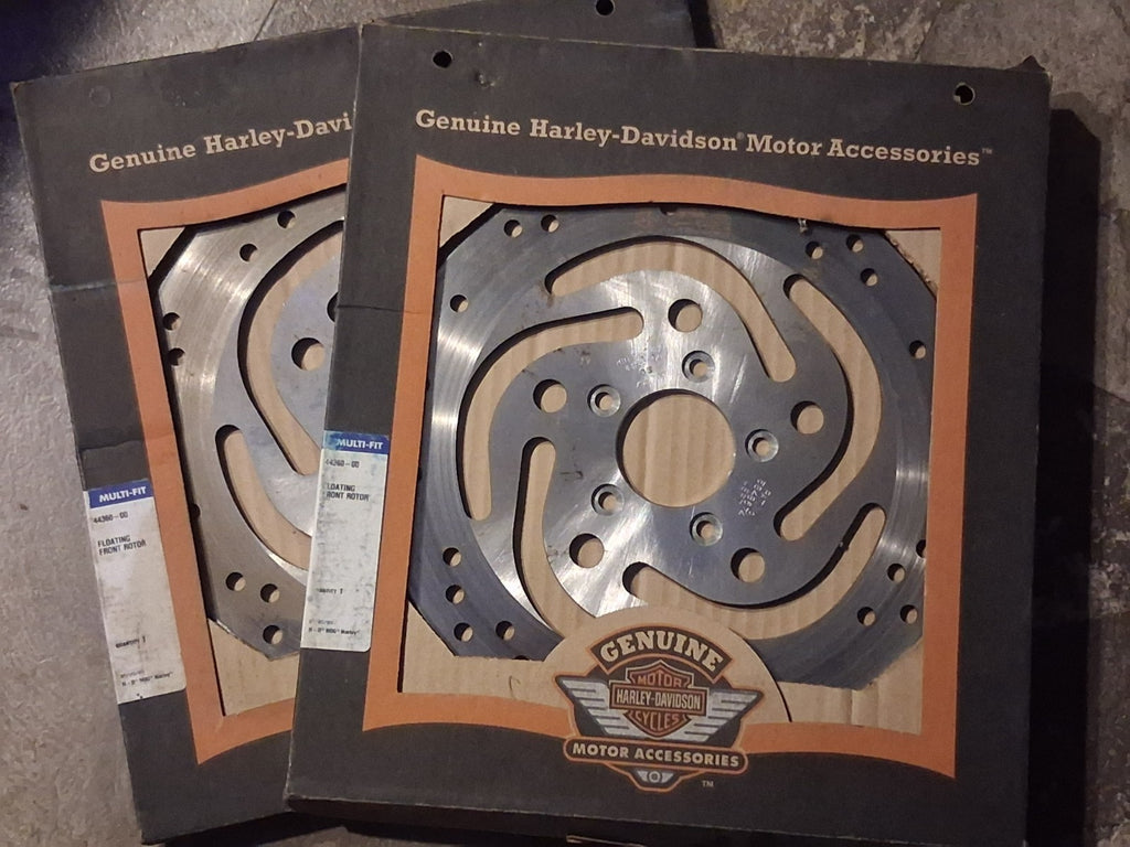 Harley-Davidson Floating Front Brake Rotor Disc Pair OEM 44350-00