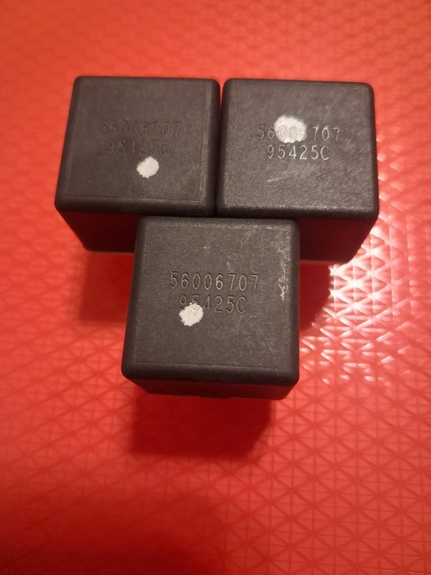 Mixed Lot of 3 Tested 56006707 OEM Mopar Chrysler 5-Pin Mini Relays 12V 40A
