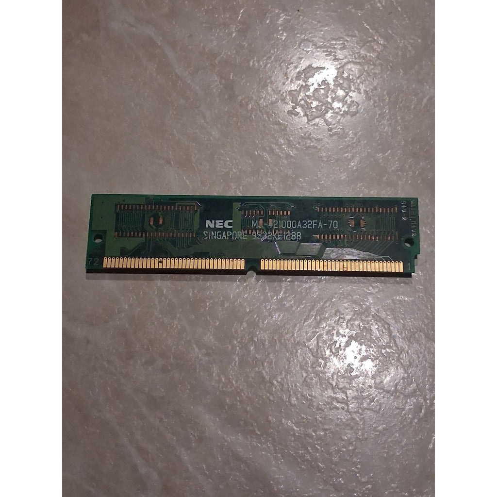 NEC 4MB 72-Pin SIMM FPM RAM Memory Module MC-421000A32FA-70