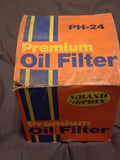 Grand Prix PH-24 Engine Oil Filter - Cross Ref FRAM PH24 AC PF24 Wix 51069 V8