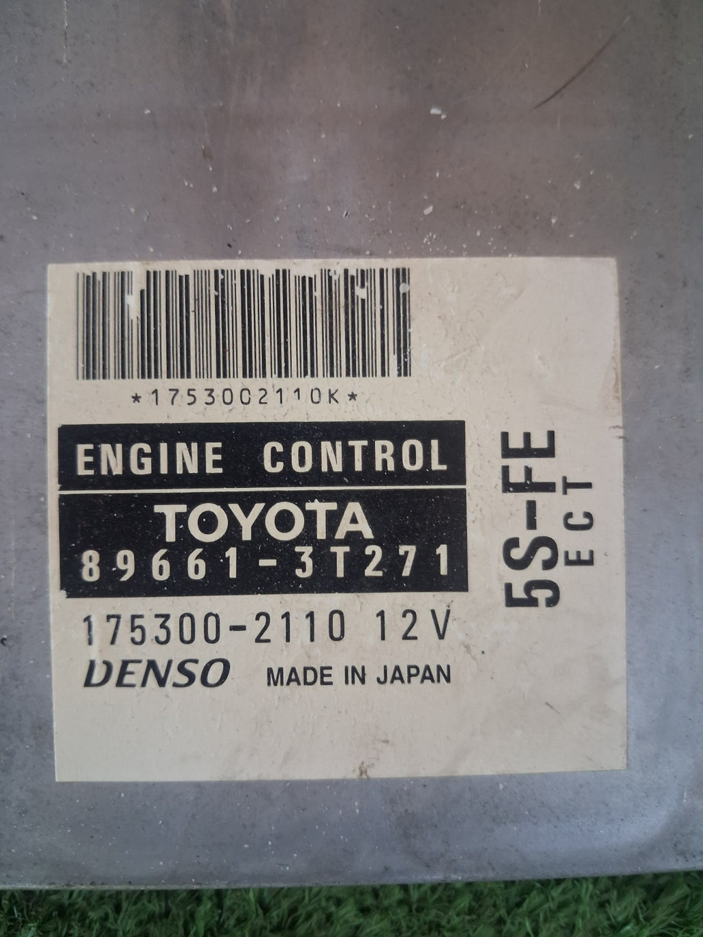 Toyota OEM Engine Control Unit Module ECU ECM 89661-3T271 175300-2110 UNTESTED