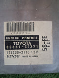 Toyota OEM Engine Control Unit Module ECU ECM 89661-3T271 175300-2110 UNTESTED