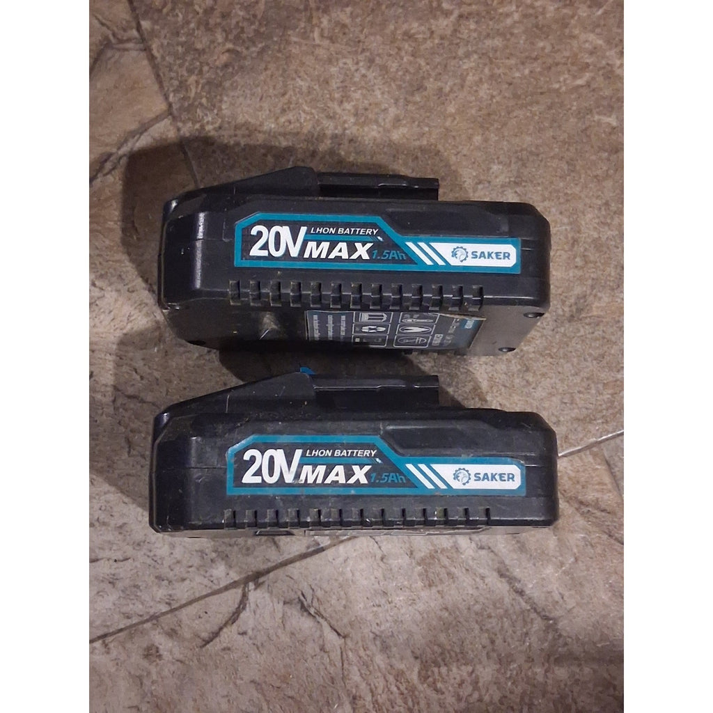 Saker 6-Inch Mini Chainsaw Cordless 20V Max Kit With 2 Batteries & Charger