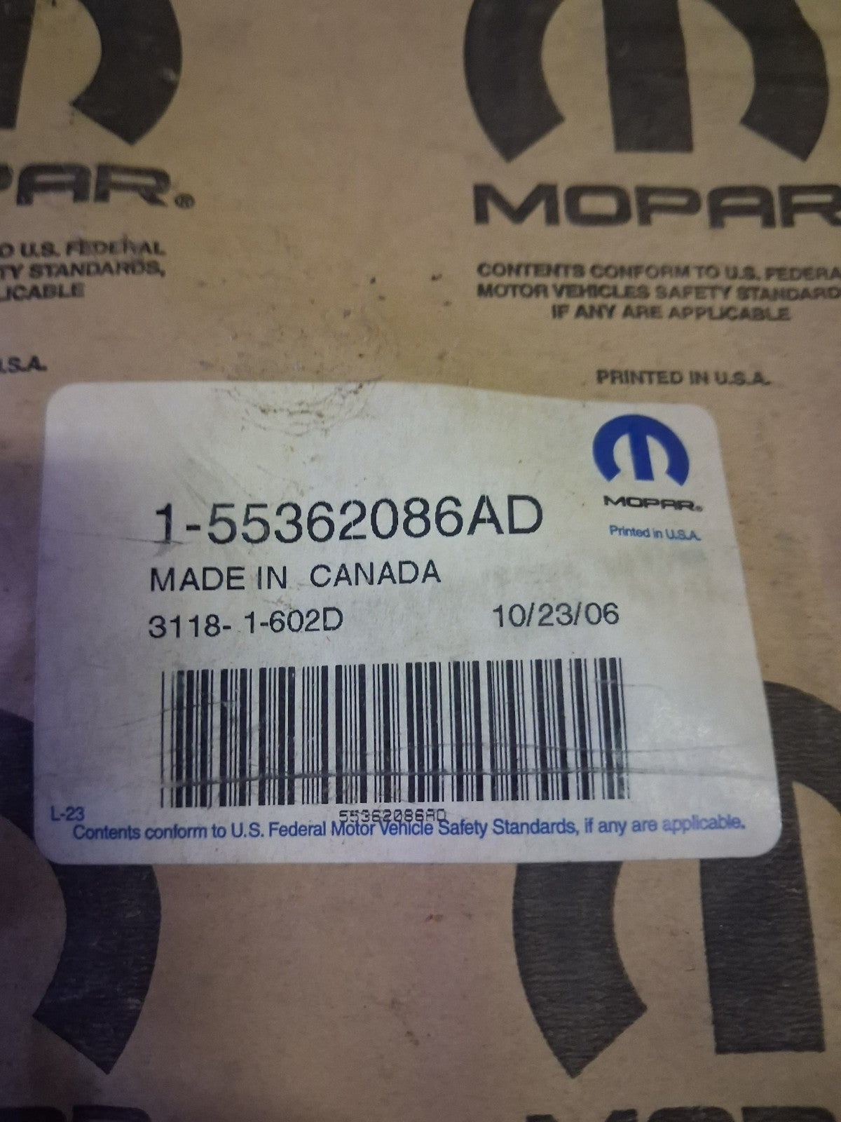 New OEM Mopar 55362086AD Passenger Door Glass Lower Channel 04-09 Durango Aspen