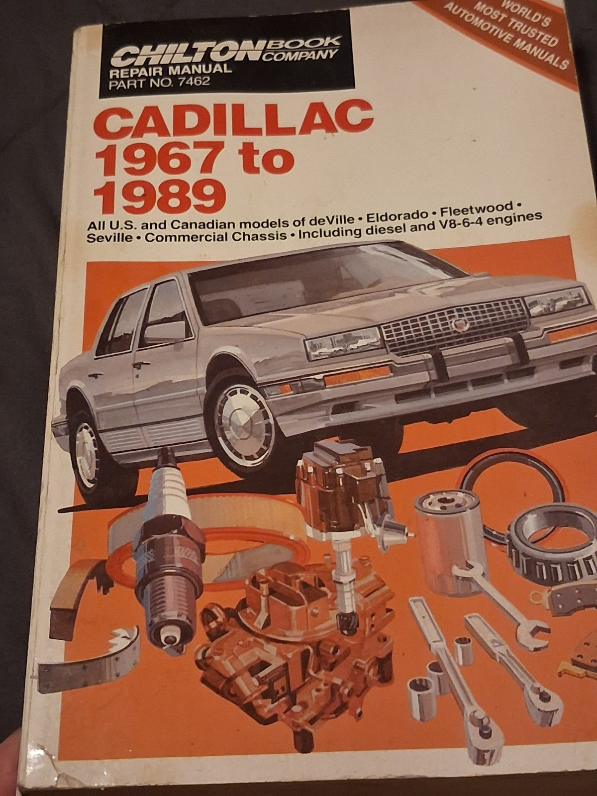 Chilton 7462 CADILLAC 1967 To 1989 Service Repair Tune-Up Manual Book