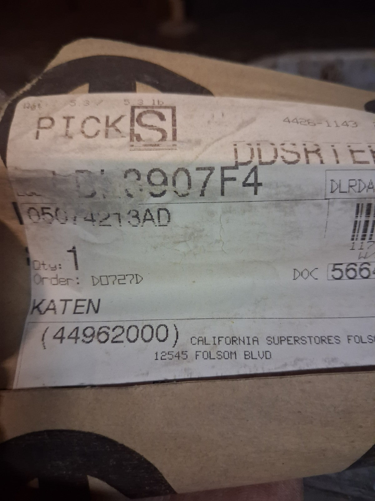 Genuine Mopar Driver Side Front Window Outer Belt Molding 05074213AD