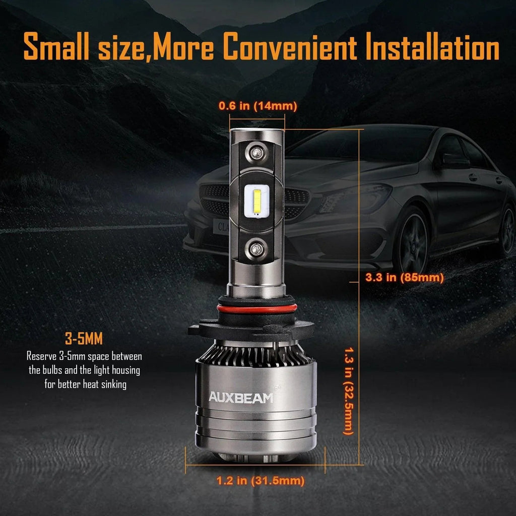 Auxbeam T1 Series Temperture Control LED High/Low Beam Bulb for 2003-2007 GMC