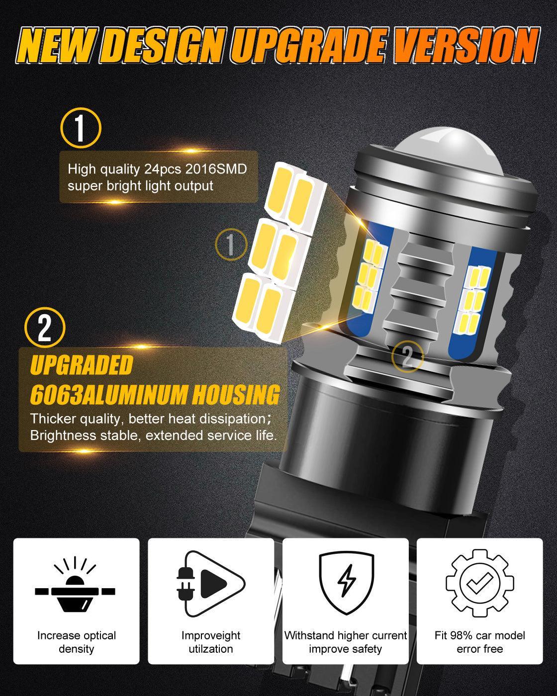 Auxbeam T1 Series Temperture Control LED High/Low Beam Bulb for 2003-2007 GMC