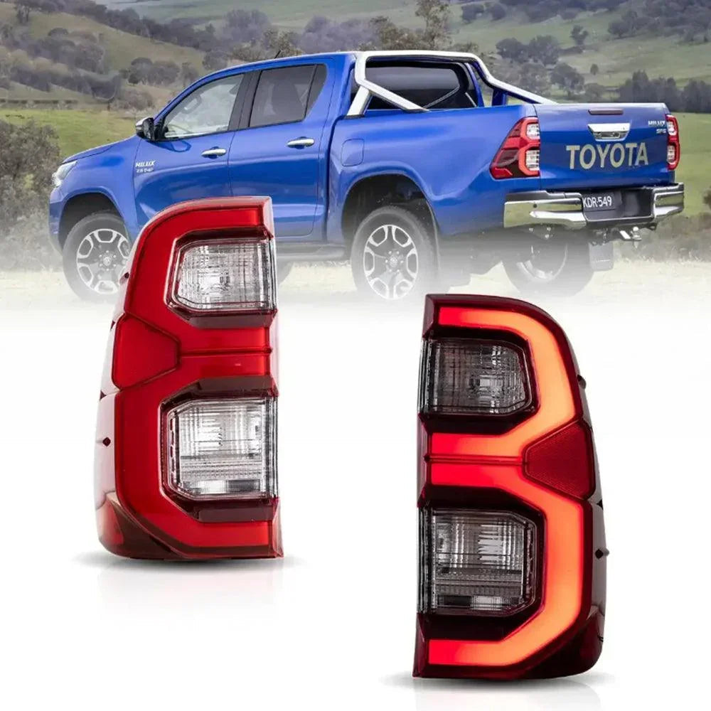 Vland LED Tail Lights Assembly for 2015-2022 Toyota Hilux SR5 8th Gen