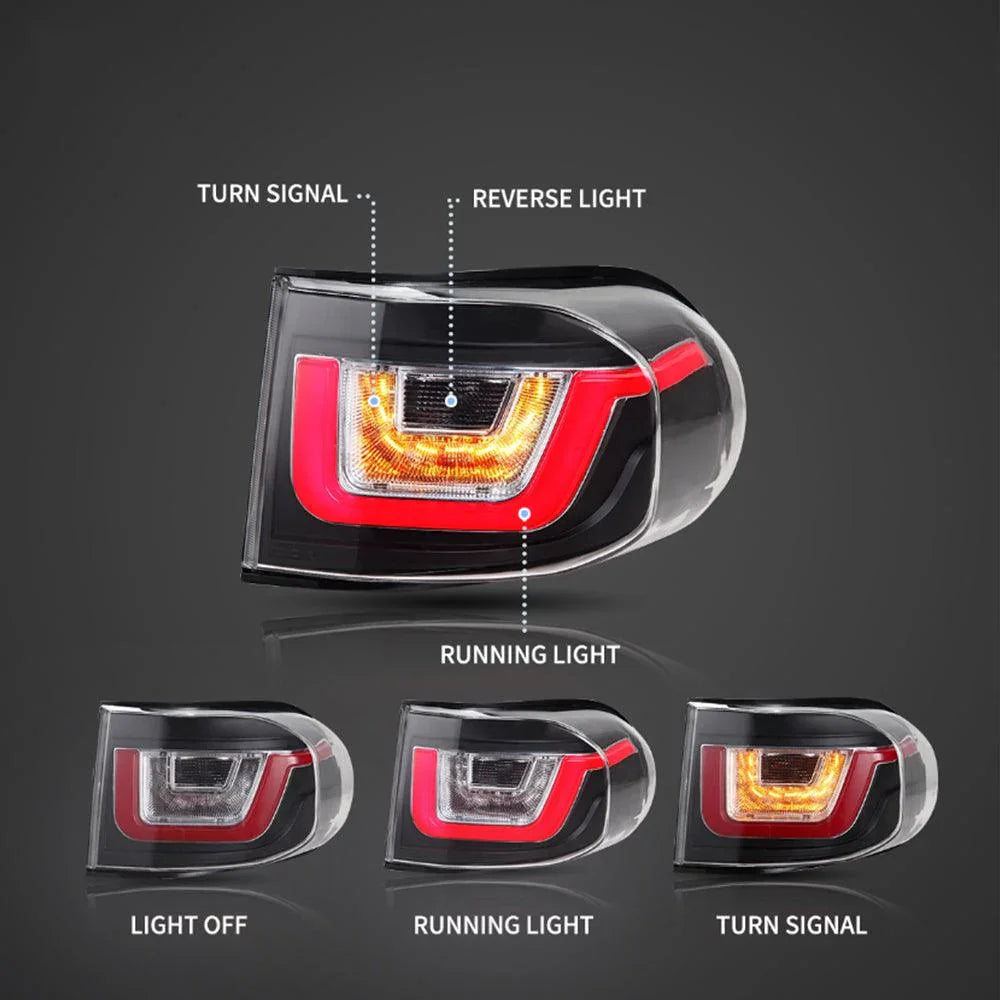 Vland LED II Tail Lights Assembly for 2007-2014 Toyota FJ Cruiser (XJ10)