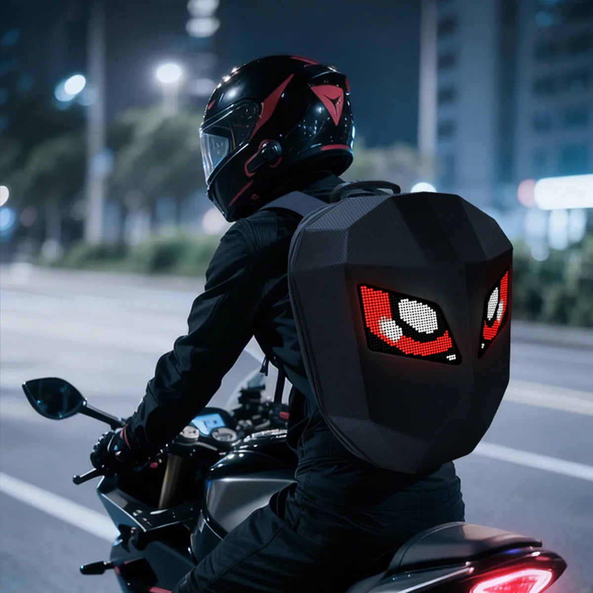 Auxbeam Smart LED Motorcycle Backpack – DIY Display