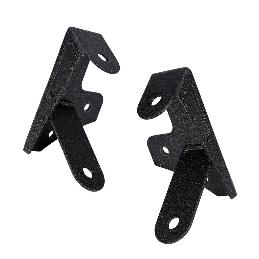 Auxbeam Dual A-Pillar Pods Light Windshield Mount for Jeep Wrangler JK 2007-2017