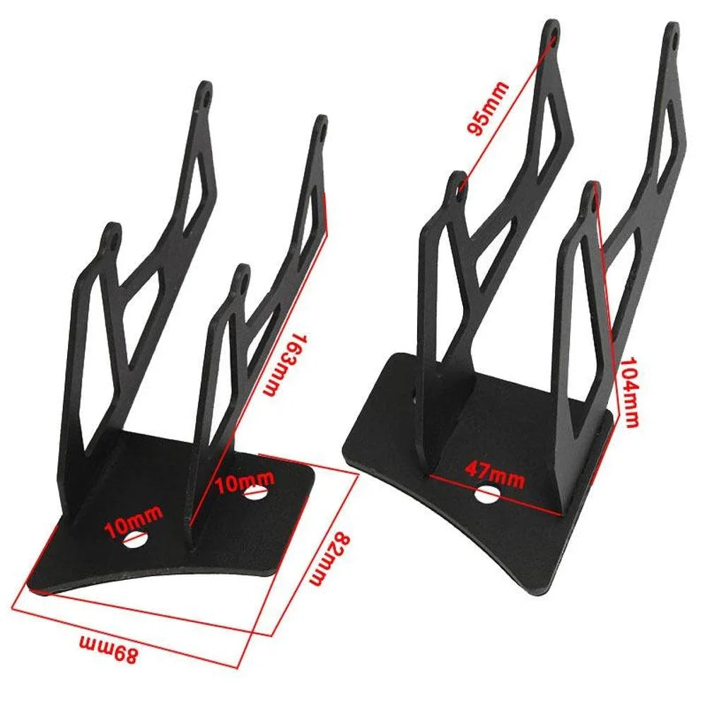 Auxbeam Dual A-Pillar Pods Light Windshield Mount for Jeep Wrangler 2007-2015