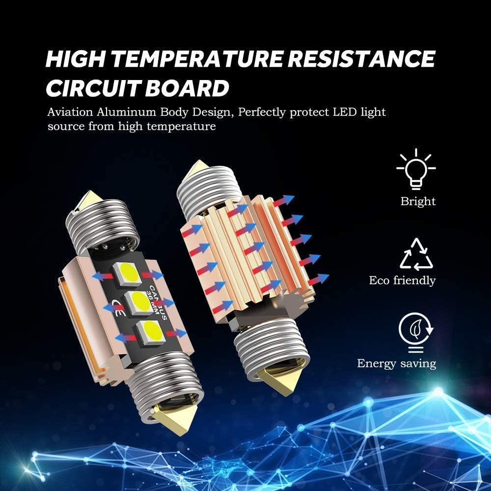 Auxbeam LED Festoon Canbus For Interior Dome Map License Plate Bulbs