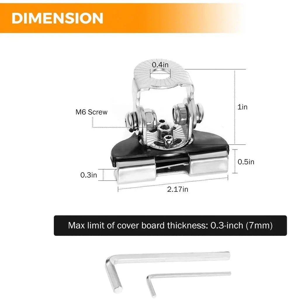 3 Inch 40W Spot/Flood Beam LED Pods Light + Universal LED Working Lights Mounting Brackets