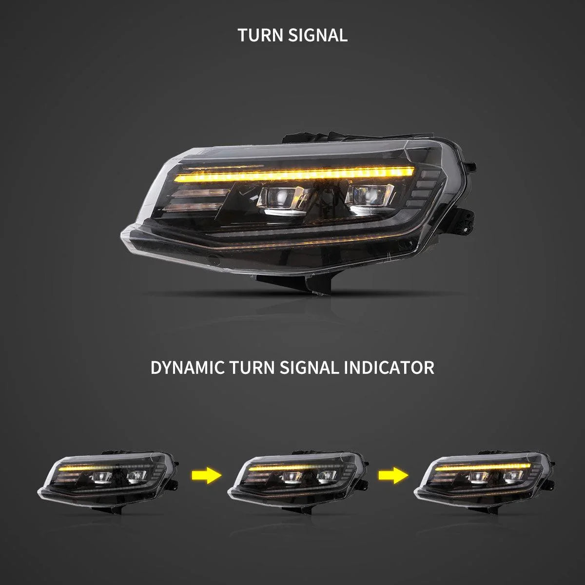Vland LED Headlight for 2016-2018 Chevrolet Camaro & 2019-2024 Camaro ZL1