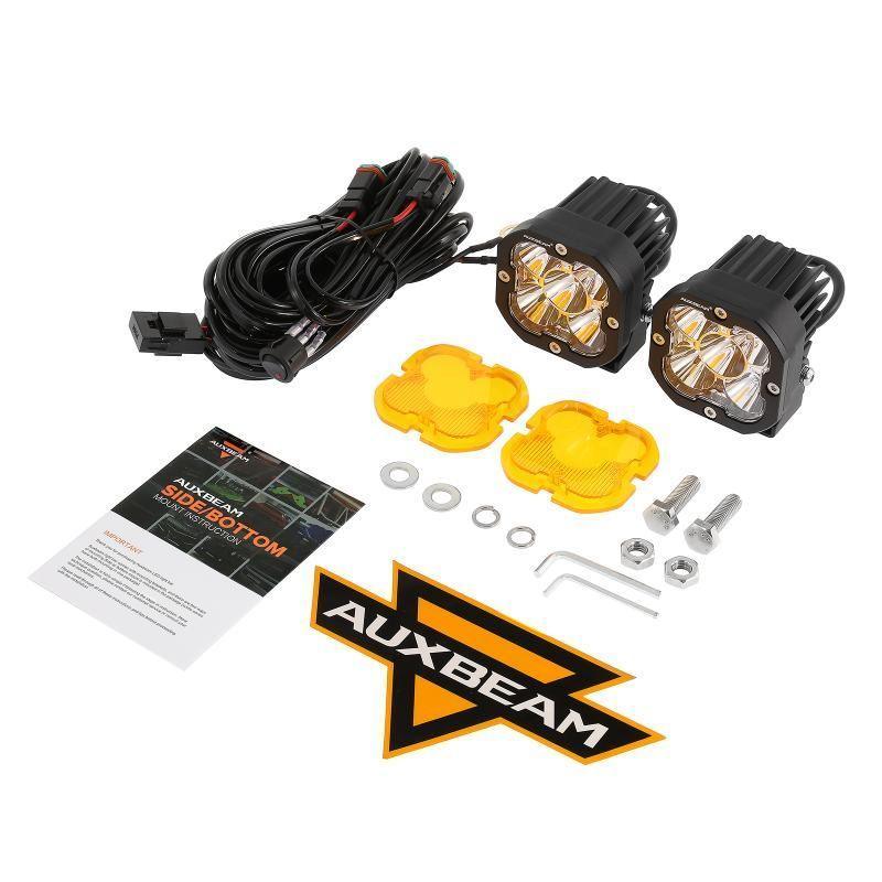 3 Inch 80W 9600LM LED Pods Lights White&Amber for FORD