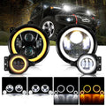 Auxbeam 9'' LED Halo Headlights for Jeep Wrangler JL 2018-2020