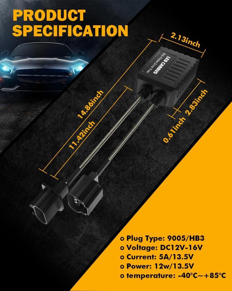 Auxbeam H13/9008 C20-Model Decoder-Pro Enhanced Led Headlight Bulbs Decoder