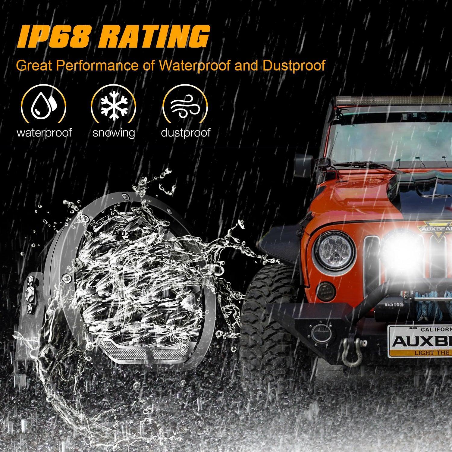 7 Inch 178W Round Off road light Spot Beam LED Driving Lights