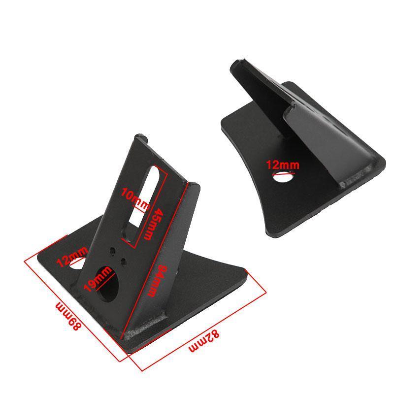 Auxbeam 2pcs Black A-Pillar Light Lower for 2007-2017 Jeep Wrangler JK