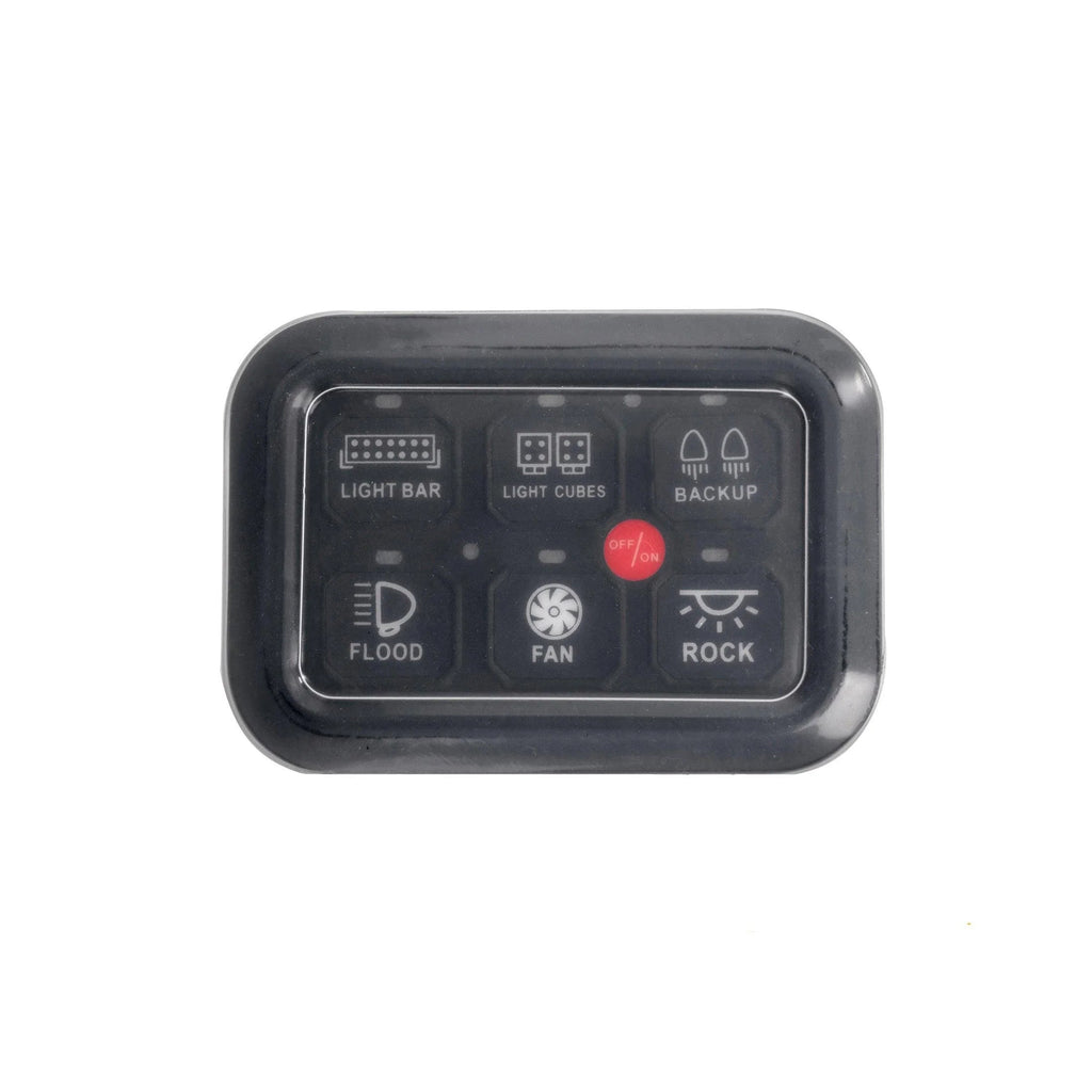 Auxbeam Waterproof Silicone Cover for 6 Gang Switch Panel