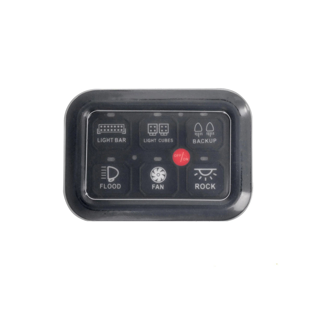 Auxbeam Waterproof Silicone Cover for 6 Gang Switch Panel