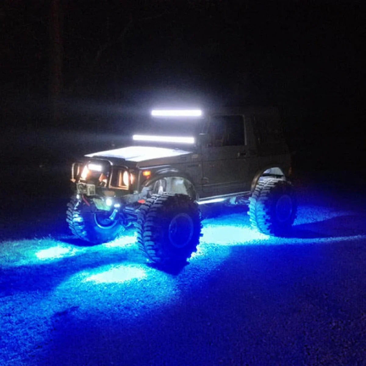 Auxbeam RGB LED Rock Light Set with Bluetooth Controller