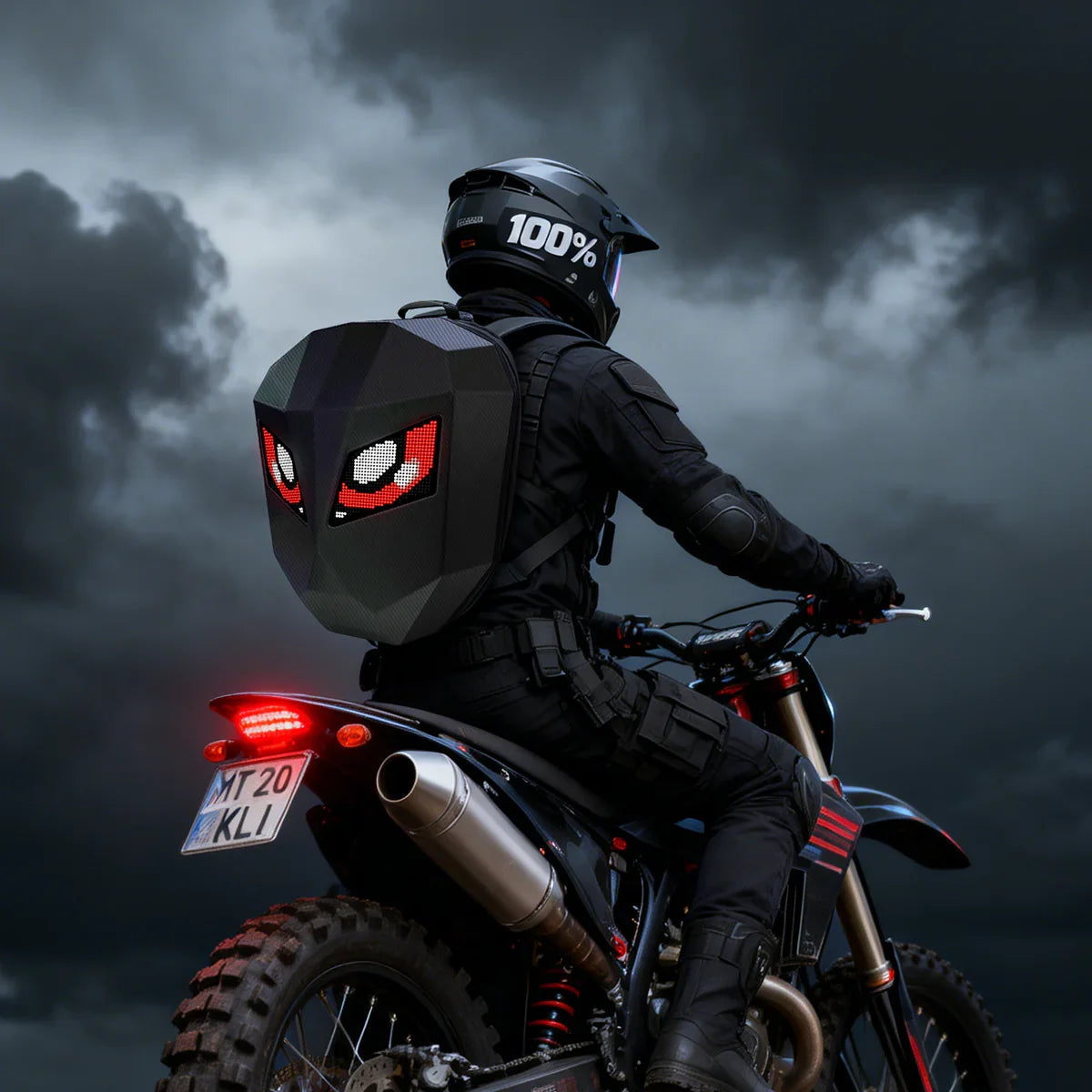 Auxbeam Smart LED Motorcycle Backpack – DIY Display